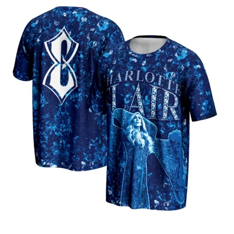 

Футболка унисекс Charlotte Flair Merch 2026, мужская модная футболка с коротким рукавом, повседневная одежда в стиле Y2K