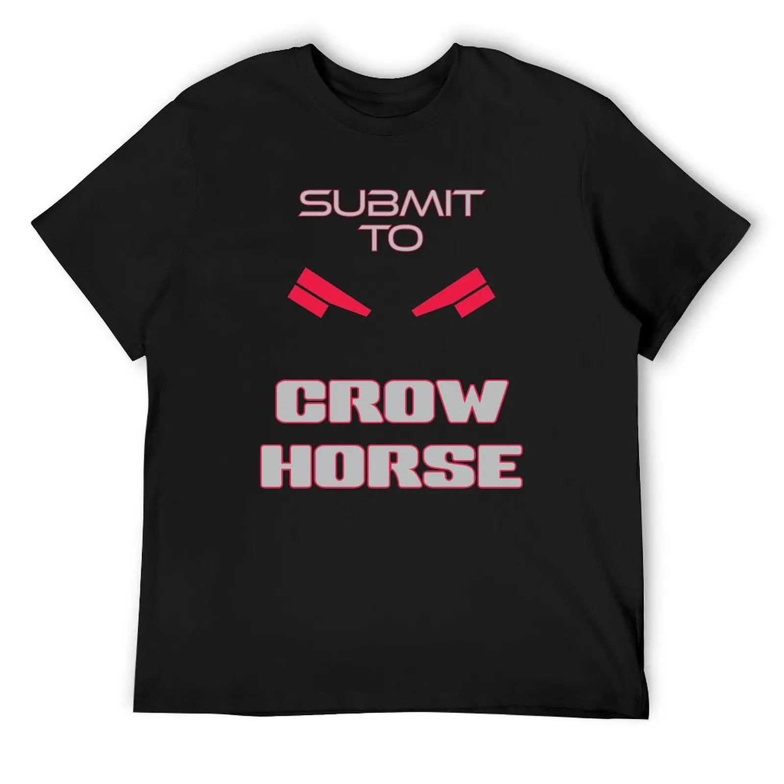 Submit to Crow Horse 2 Crows Samurai Dark T-Shirt vintage t shirts quick-drying man clothes mens vintage t shirts