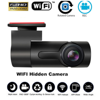 Car Dash Cam 1080P Speed & Coordinates Wifi Car Dash Camera Mini Hidde Full Hd 1080P 140 Degree Auto Rotation Night Vision Dvr
