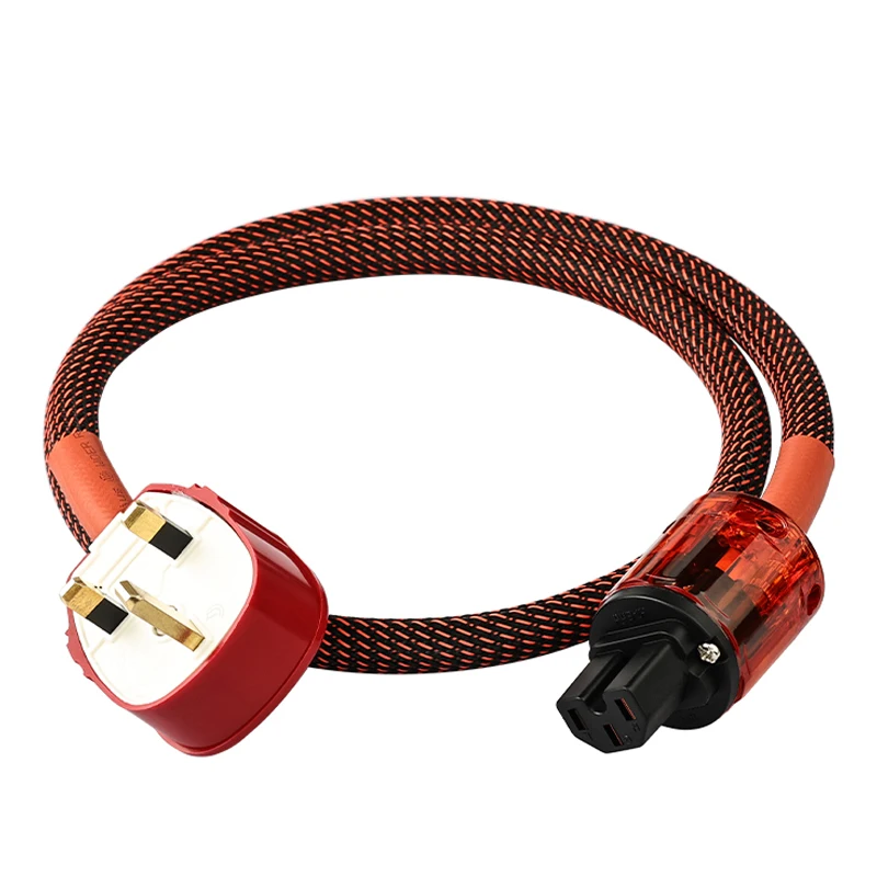 TODN الراقية سلسلة XLO المملكة المتحدة القياسية PL1500 Hifi كابل الطاقة 6N OFC موصل مطلي بالفضة مع مرشح مكبر الصوت التلفزيون