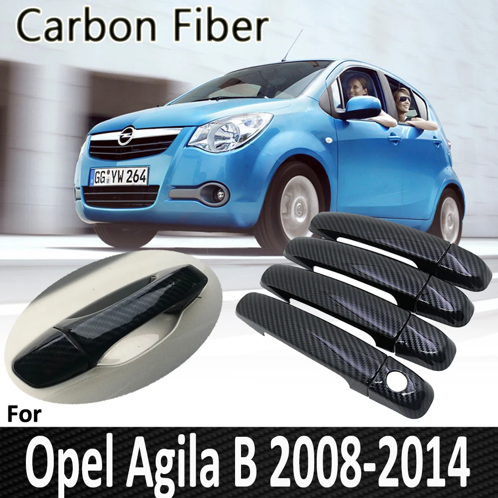 

Pop for Opel Agila B Vauxhall 2008 2009 2010 2011 2012 2013 2014 Auto Door Handle Cover Sticker Car Accessories