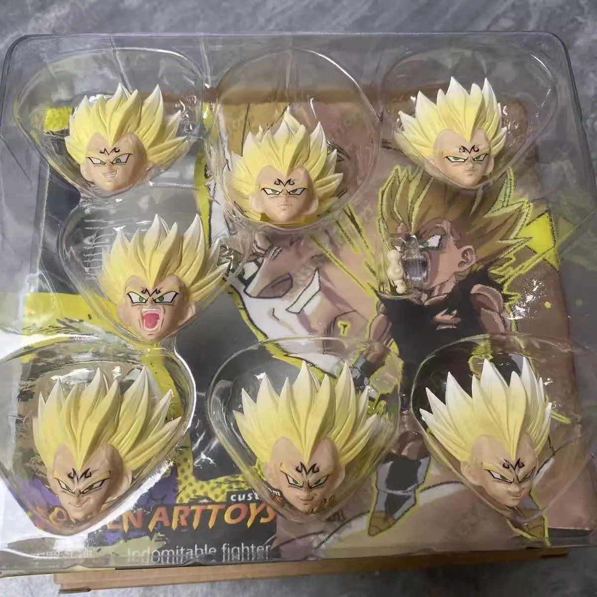 New In Stock Tonsenarttoys 02A SH Figuarts SHF Dragon Ball Vegeta Heads Action Figures Anime Model Accessories Toy - view 4