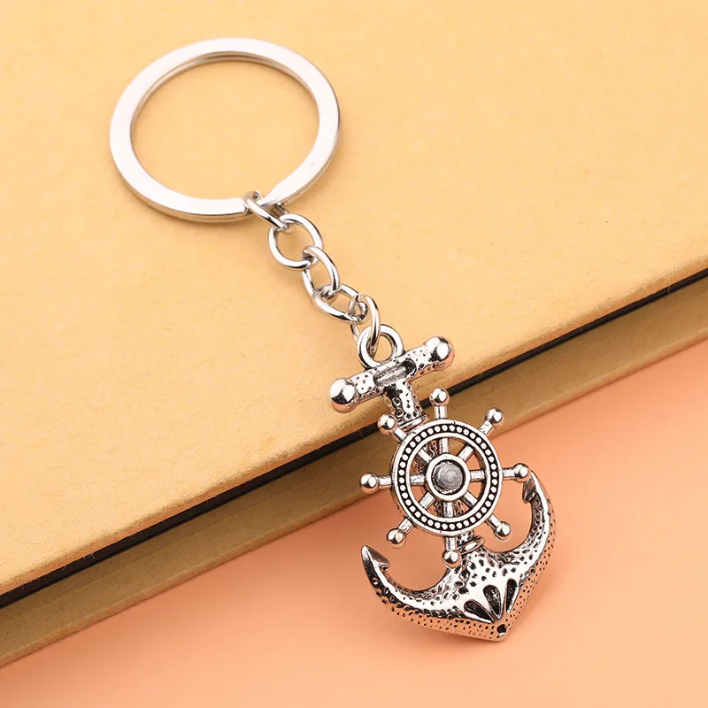 1Pcs Exquisite DIY Keychain, Simple Cartoon Boat Anchor Design Keychain, Fashionable Gift for Mom, Wife, Girlfriend, Birthday Anniversary Valentine's Day Gift - view 3