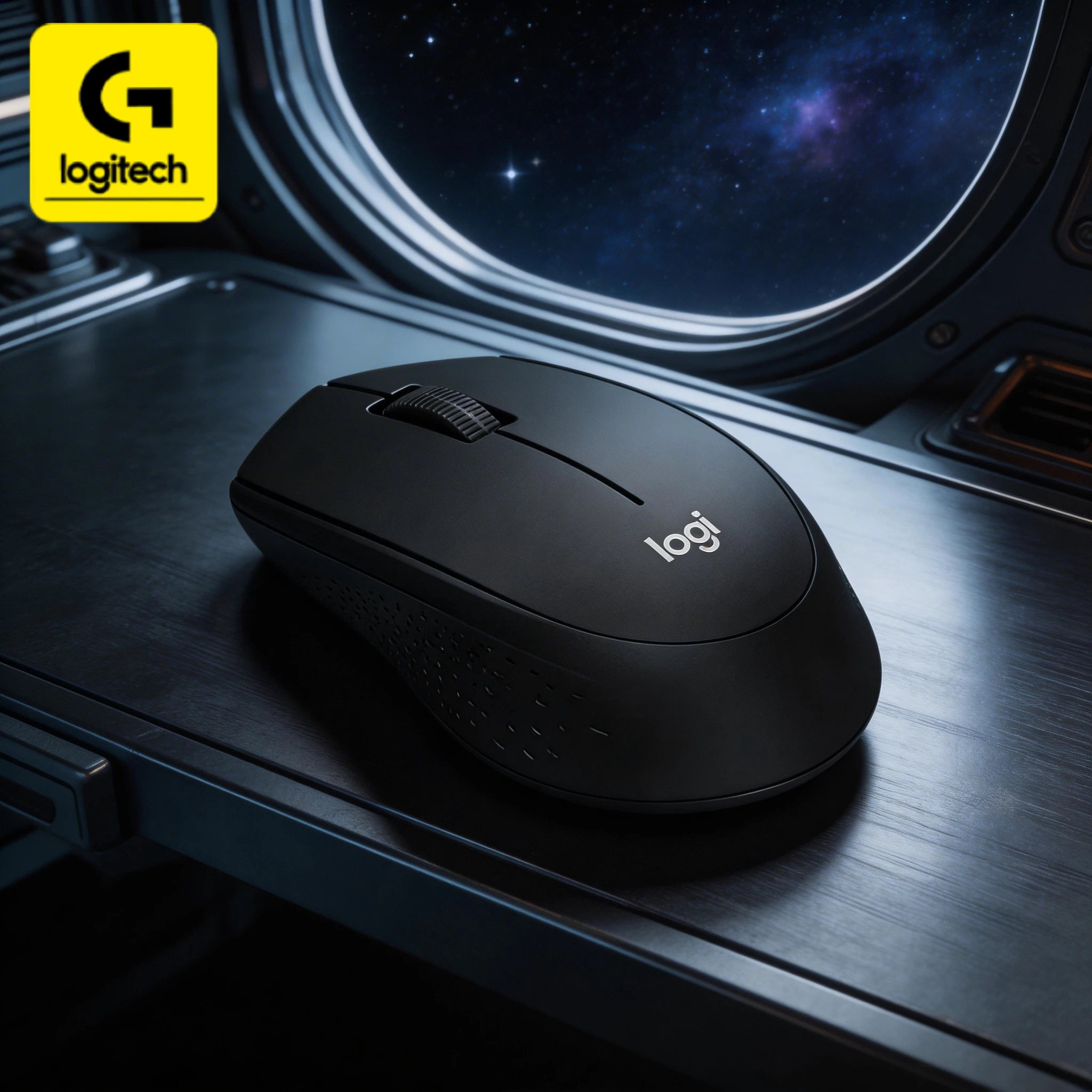 Ratón inalámbrico silencioso Logitech M280, seguimiento preciso de 1000 DPI, compatible con múltiples dispositivos para uso en la oficina y en el hogar