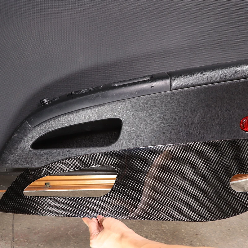 For Nissan 350Z 2003-2006 Car Inner Door Panel Protection Anti Kick Film Sticker soft carbon fiber door protection accessories