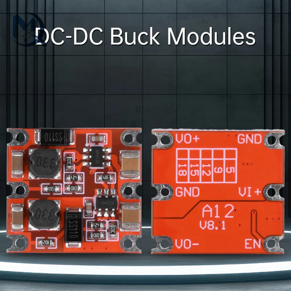 DC-DC Step-Down Buck Converter Module DC 7-50V to DC ± 5V 12V 300mA Dual Output Power Supply Module Voltage Regulator Board