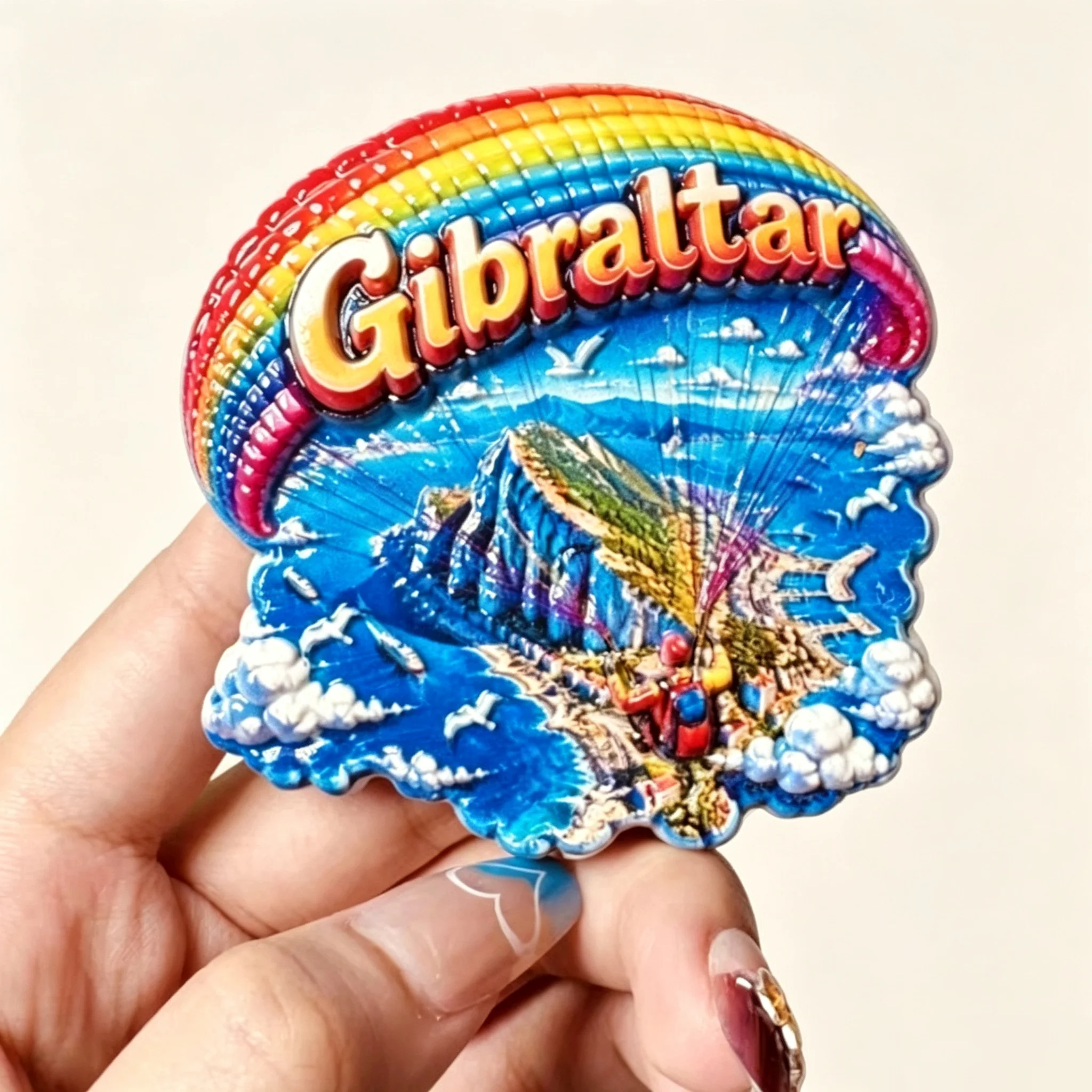 Europe  Gibraltar  3D Fridge Magnets Tourism Souvenir Refrigerator Magnets Sticker