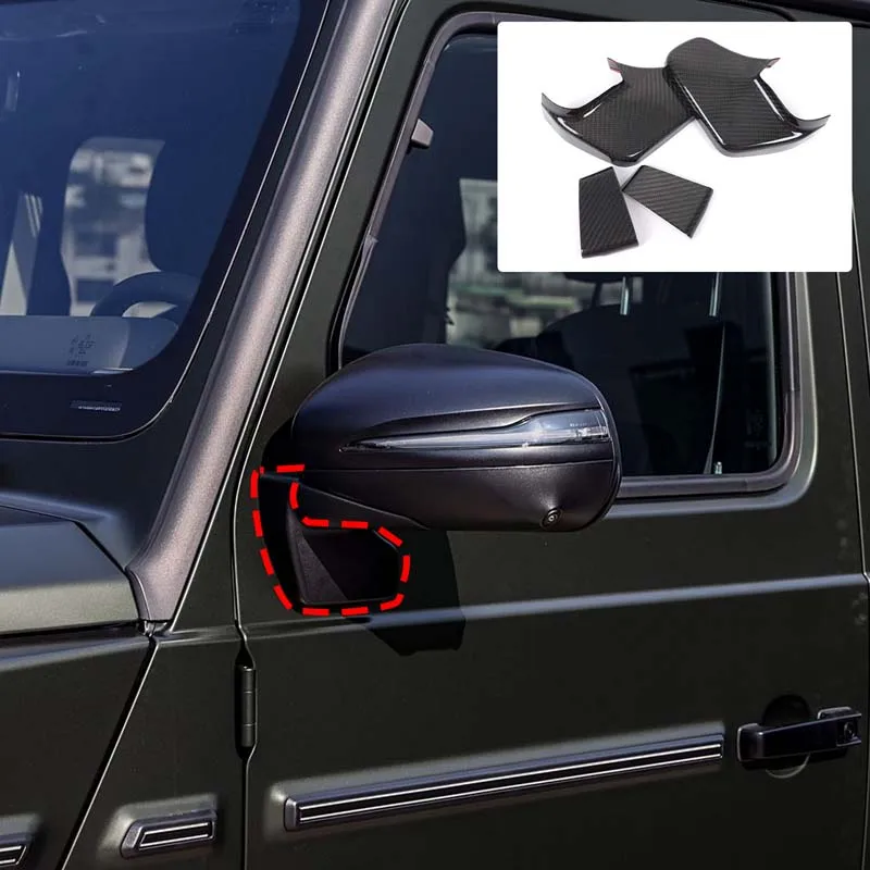 

Для Mercedes-Benz G-Class W465 2025 настоящее углеродное волокно, автомобильное зеркало заднего вида, защитная крышка, декоративная наклейка, аксессуары