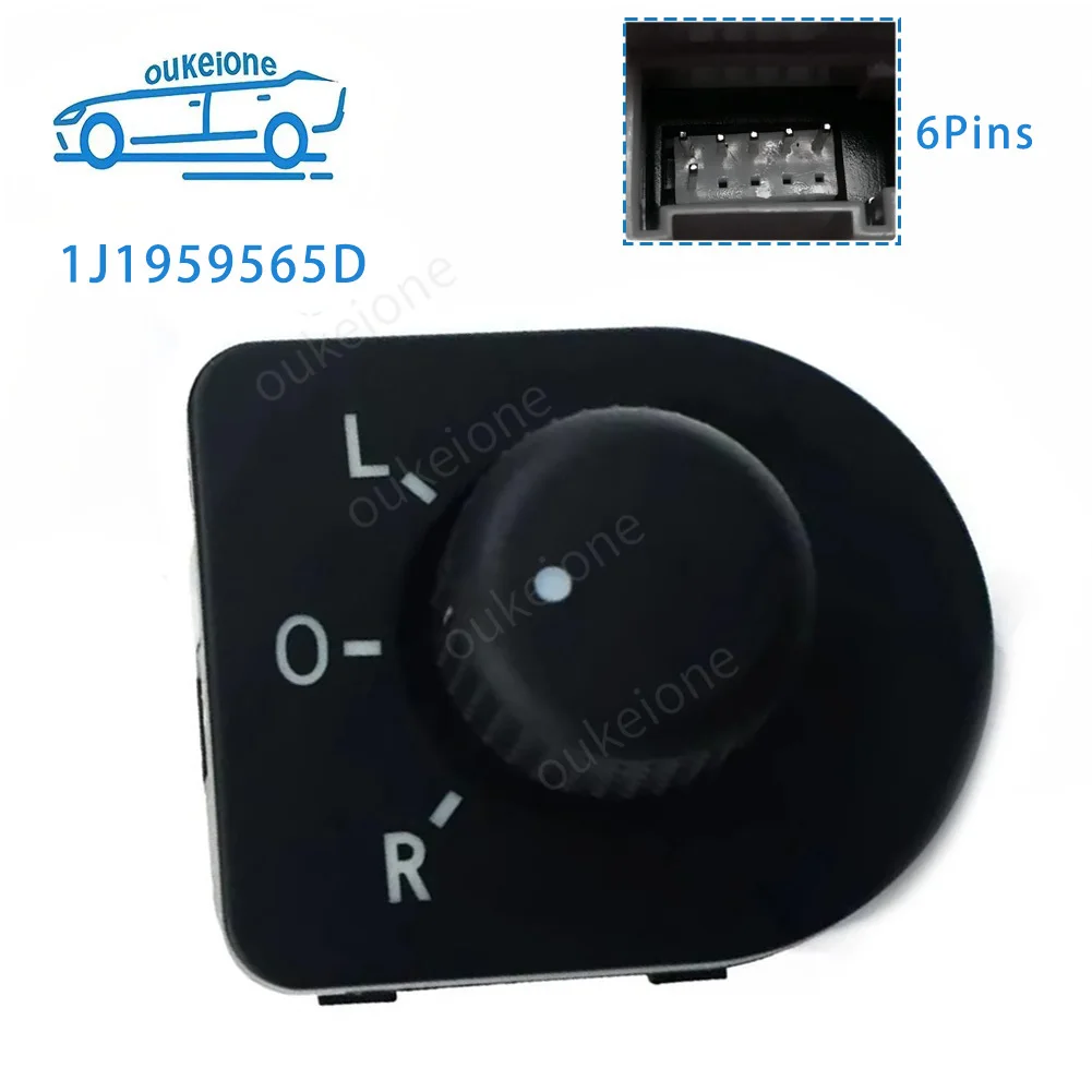 1J1959565D para VW Volkswagen Passat B5 Beetle Golf Mk4 Bora 1997 1998 1999-2004 Botão de Controle do Espelho Lateral