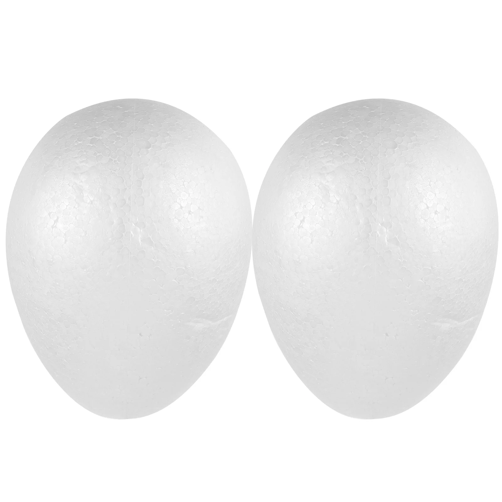 

2pcs Foam Eggs White 20Cm Smooth Polystyrene Diy Craft For Easter Christmas Halloween Decorations Painting Party Kids Activities