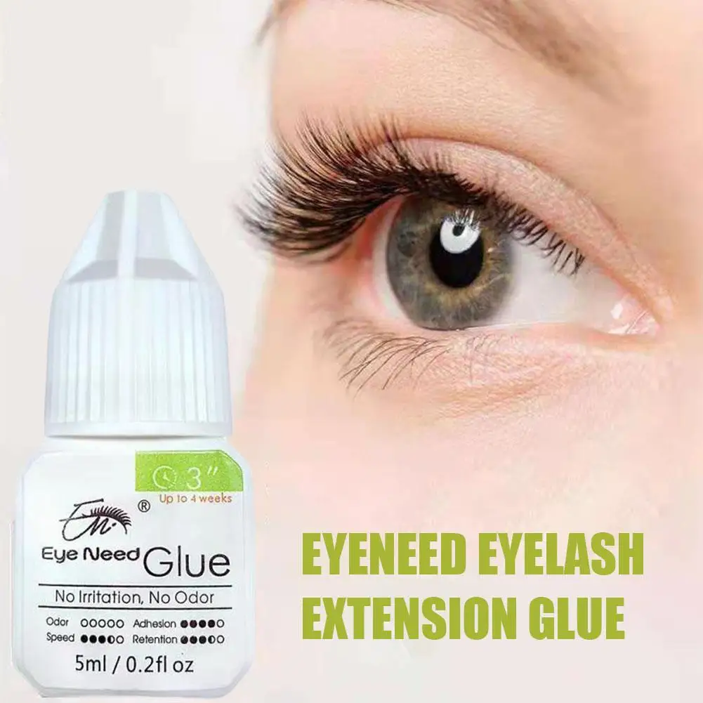 1pcs Extra Strong Eyelash Glue Extension Supplies 5ml 0.5 Second Dry Lash Glue for False Eyelash Waterproof Adhesive Lift C4E1