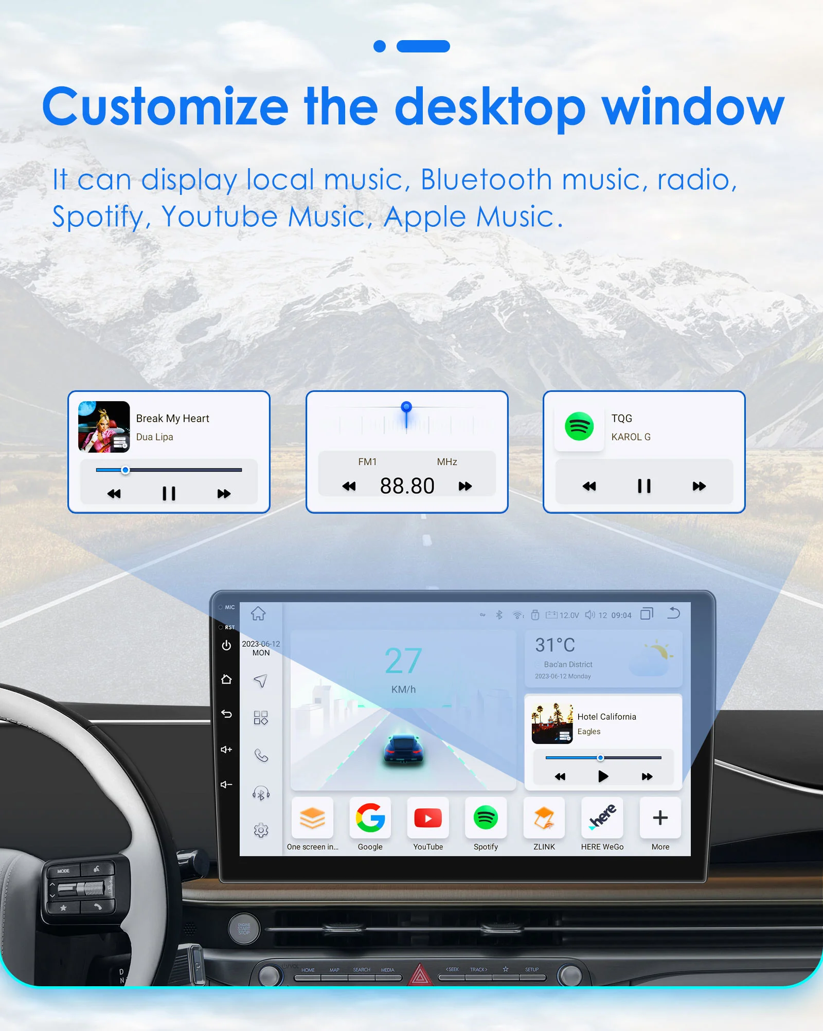 Hizpo 7 Zoll 2 Din Android 14 Auto-Multimedia-Player für Fiat Grande Punto Linea GPS Carplay 4G WIFI Intelligenter Bildschirm Autoradio – Detail 20