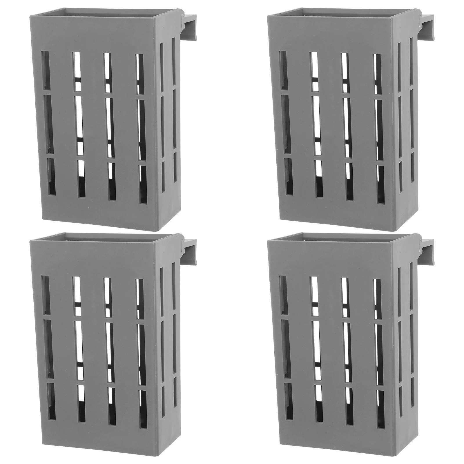 4 قطعة حوض السمك المعلق المزارعون البلاستيكية الصغيرة أواني النباتات المائية حوض للأسماك أصحاب النباتات توفير المساحة ملحقات خزان الأسماك #6