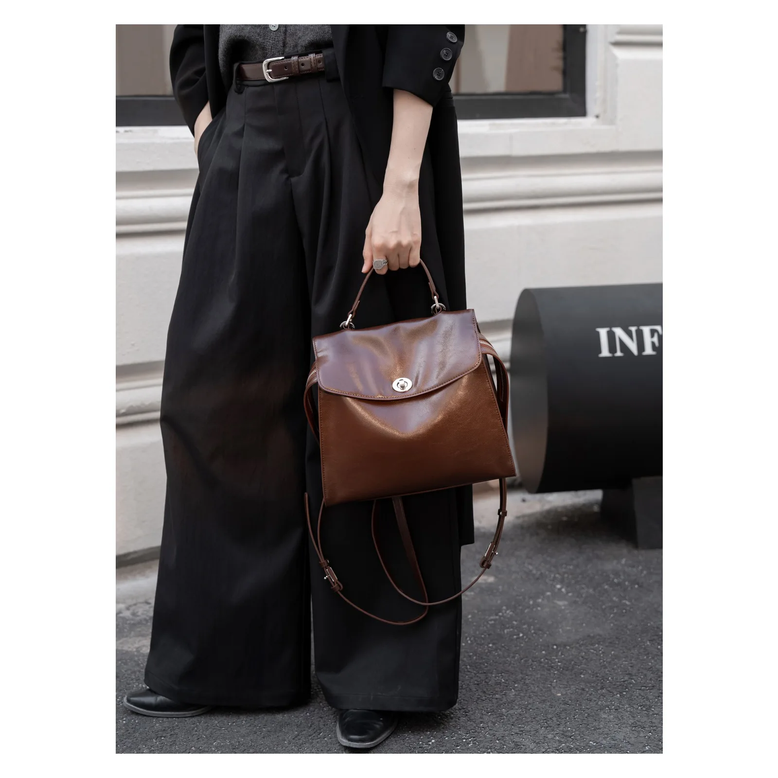 Стильный женский рюкзак, большая вместительная сумка-тоут, минималистичный пригородный рюкзак, модная повседневная сумка на плечо для работы, путешествий