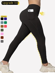 Upgrade To Version 3.0 Pockets Gym Leggings Women Skinny Stretch Sport Fitness Leggings Casual One Pieces Pants High Waist