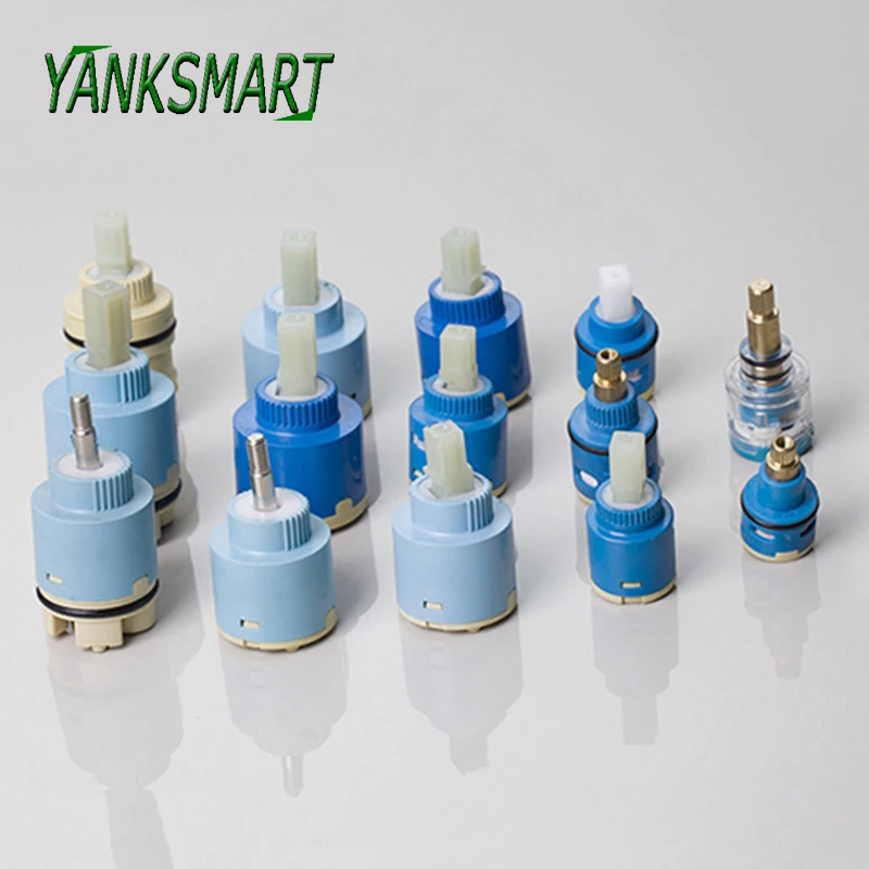 

YANKSMART Faucet Valve 25MM Faucet Accessories High Quality Faucet Mixer Taps Valve Flat Ceramic Cartridge Mixer Cartridge