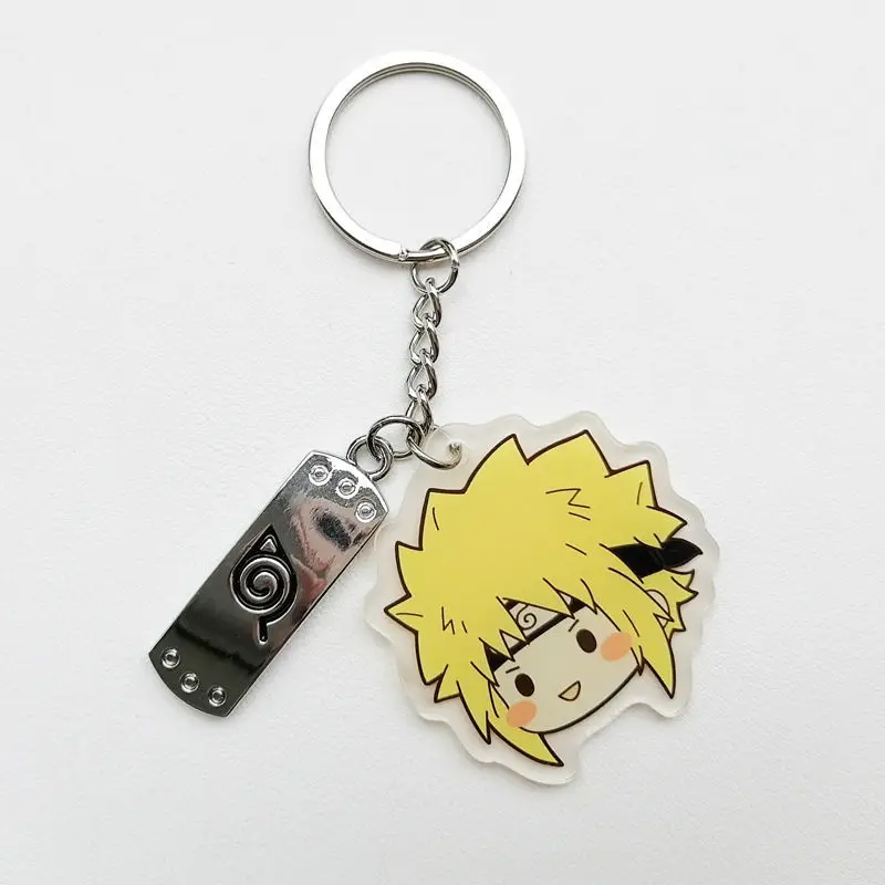 Anime Naruto Keychain Uchiha Sasuke Figures Cartoon Accessories Pendant Pvc Knapsack Pendant Key Chain Toys Gifts for Children