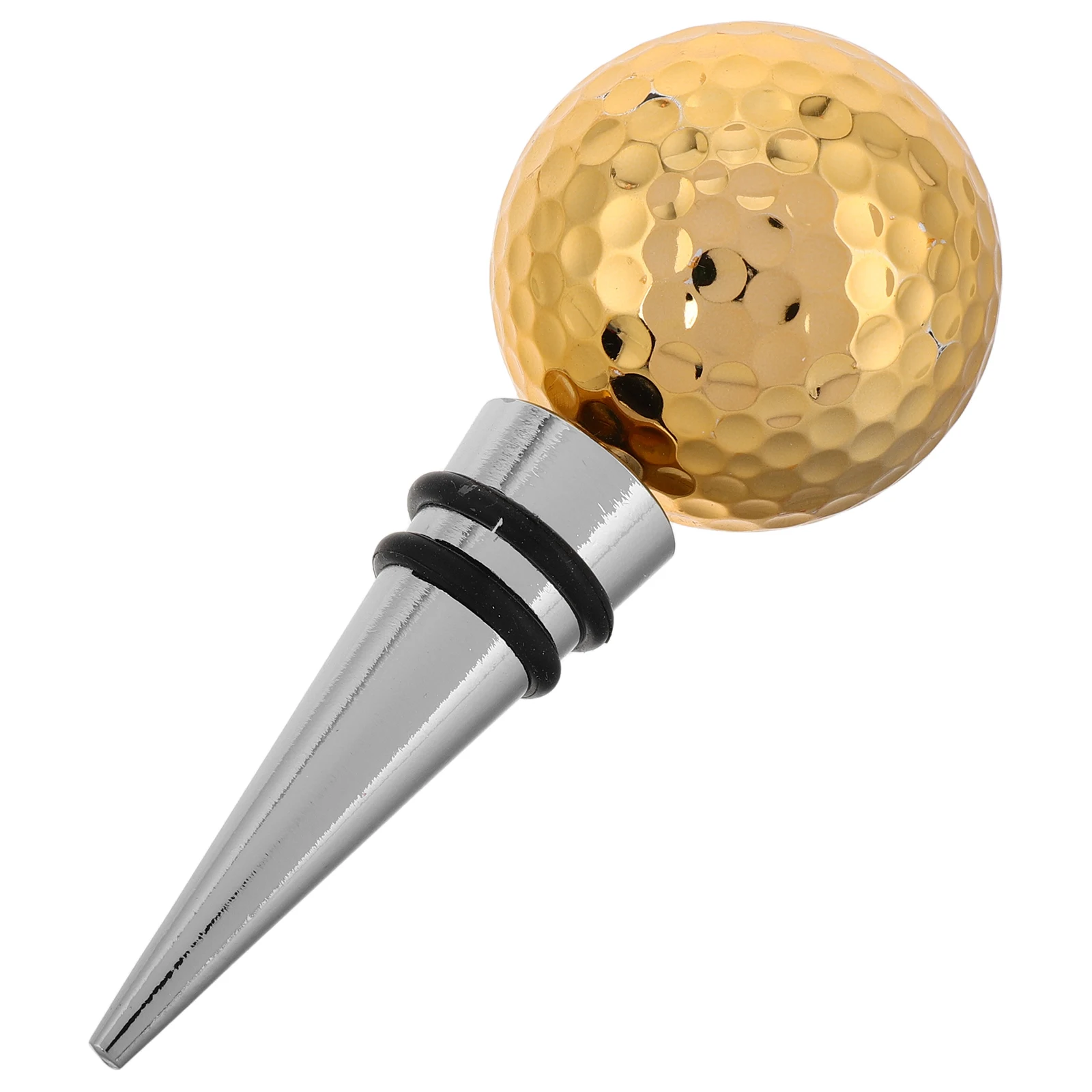 

Golf Ball Stopper Metal Alloy Rubber Creative Design Preservation Caps Christmas Stoppers Red Saver Bottle Seal