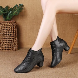 2024 New Fashion Women's Mid-Heel Latin Dance Shoes, Ballroom Dancing Shoes, Manufacturer Directly Selling sneaker