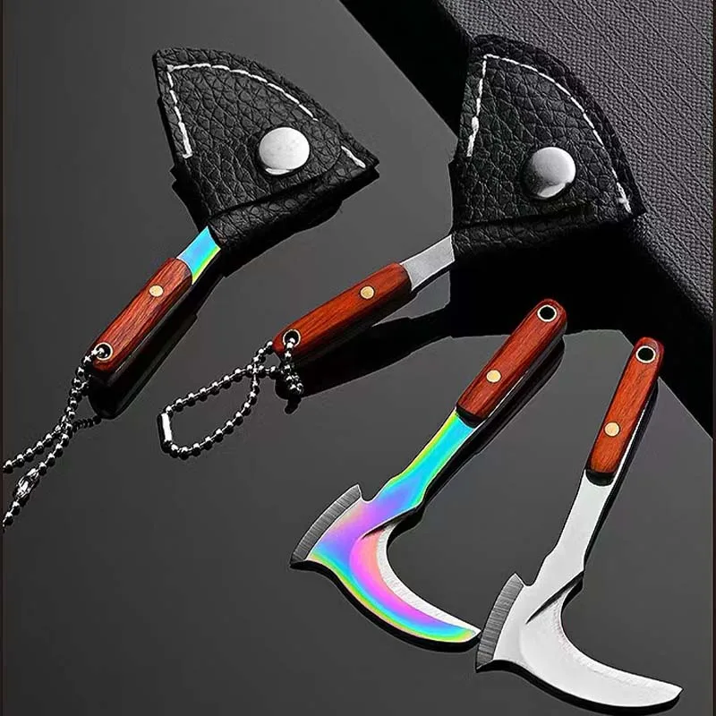 Mini Colorful Sickle Open Box Set Keychain Pendant Small Vegetable Knife Mini Gift Knife Pendant Accessories Pocket Knife