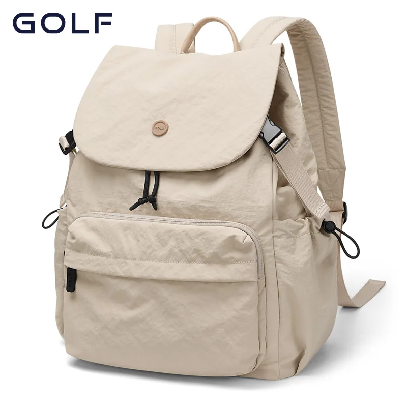 

GOLF Casual Backpack for Women Large Capacity Casual Travel Backpack Lightweight School Student Bag Waterproof Solid Color