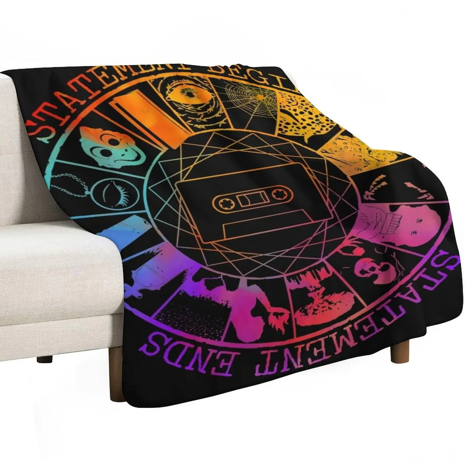 the magnus archives, magnus archives, podcast, rusty quill, archives, magnus Throw Blanket Bed covers Soft Plaid Blankets