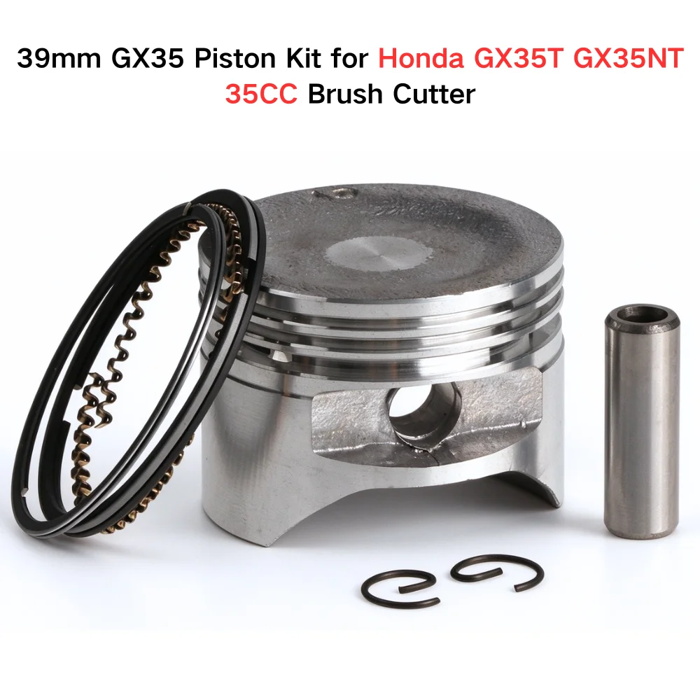 39mm Piston Pin Ring Set for Honda GX35 GX35NT HHT35S UMK35 Petrol 4-Stroke Engine Motor Grass Cutter Trimmer Line Trimmer