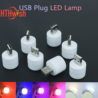 Mini USB LED Light Portable 5V 1W Multi-color Usb Lamp Book Reading Eye Protection Lamp for Power Bank Computer LED Night Light
