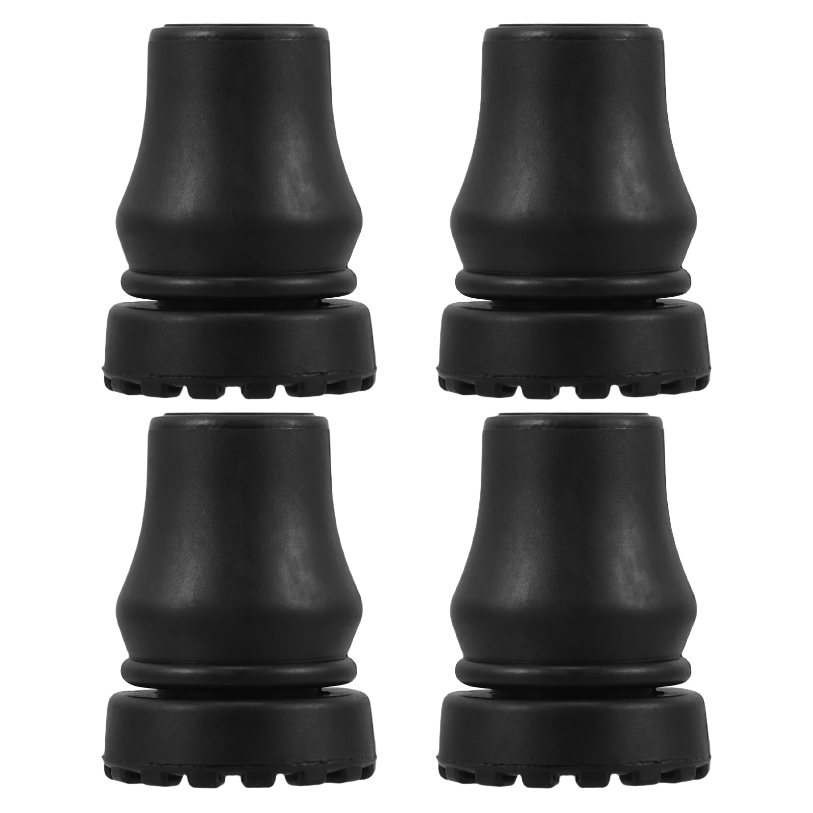 

4pcs Anti Slip Foot Pads Walking Stick Accessories Inner Diameter 19Mm Easy Install Foot Replacement Cane Rubber Tips
