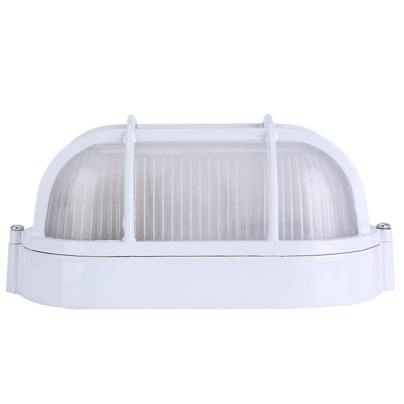 High Bright In Ground Outdoor Oval Round Proof Sauna Steam Room Light Lampshade Guard For Stair Patio Garden Floor