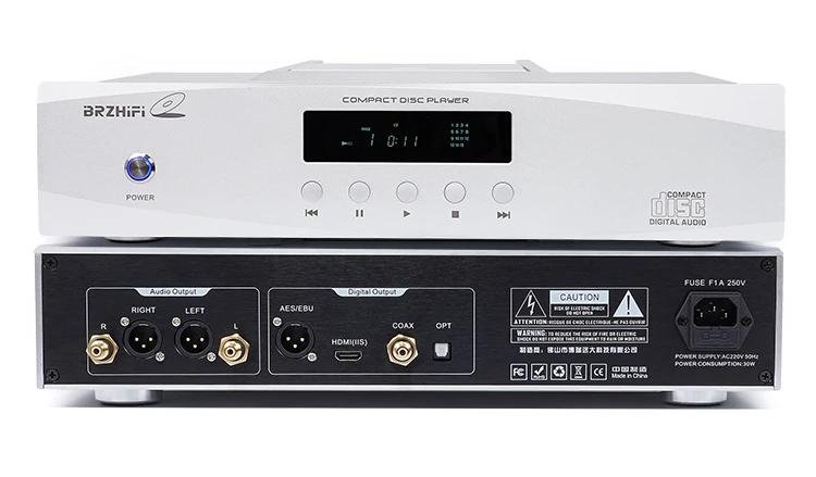 AMXEKR CD100 Аудиофильский проигрыватель компакт-дисков с верхней крышкой, балансным декодированием, цифровым выходом RCA, домашней аудиосистемой с дистанционным управлением