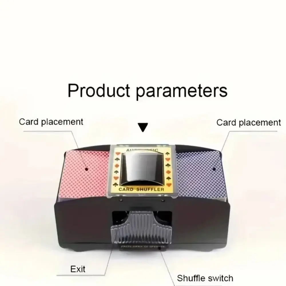 

28pcs Plastic Electric Playing Card Shuffler RPG Props Board Game Playing Card Shuffler Professional 2 Decks