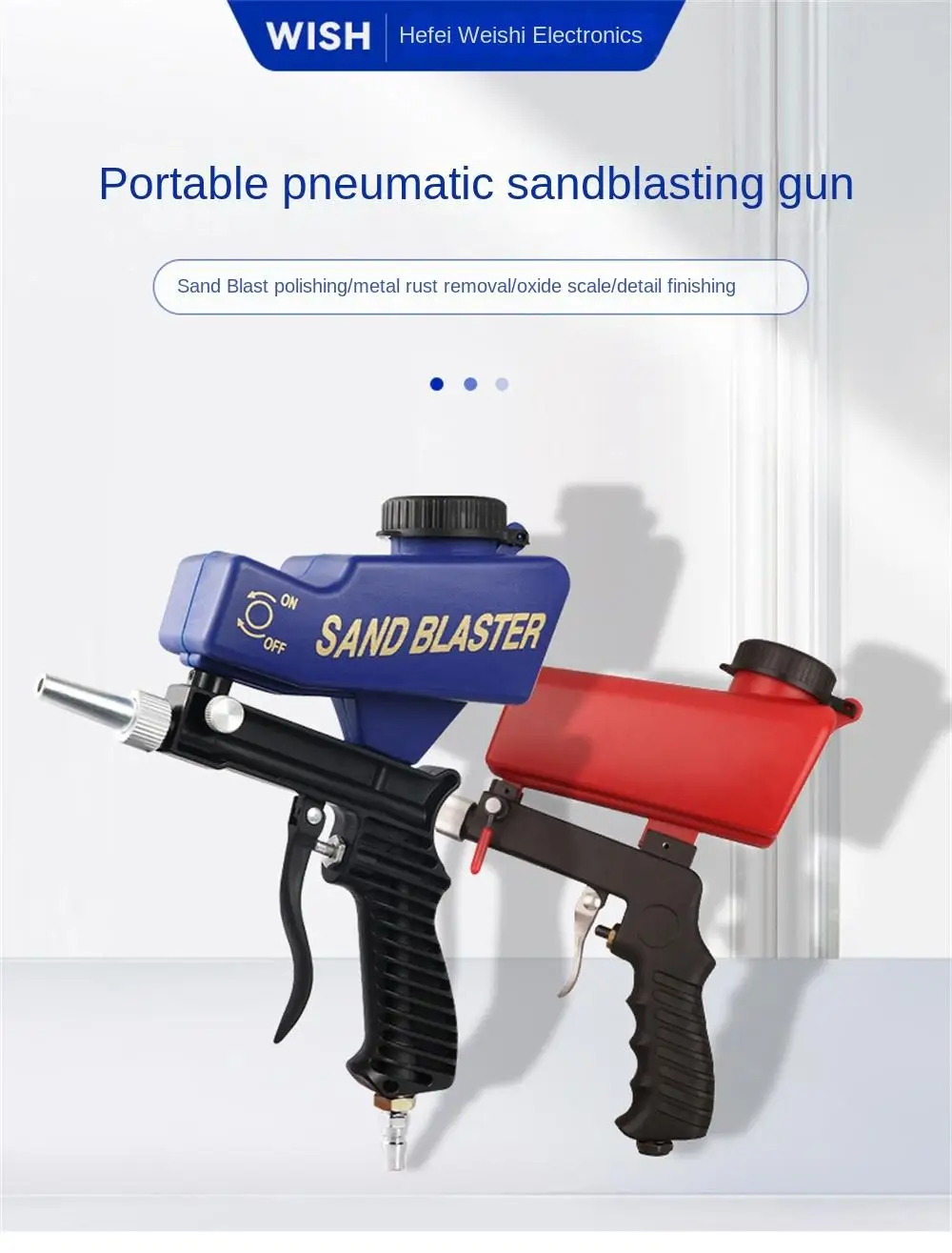 

Anti-rust Sandblasting Device Small Sandblasting Machine Products Portable Gravity Sandblasting Gun Pneumatic Sandblasting Set