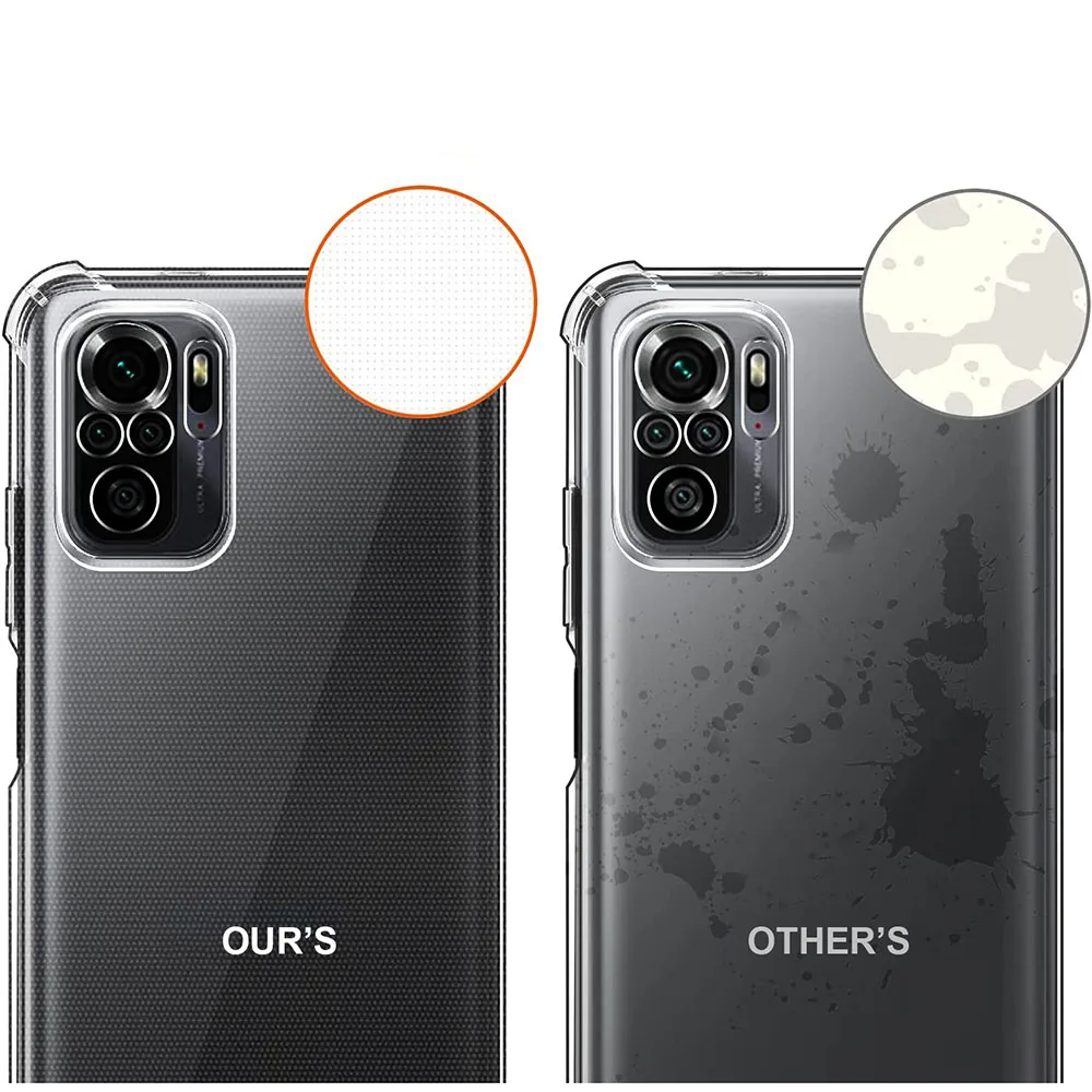 3D Airbag stoß feste Silikon Handy hülle für xiaomi redmi Note 10 pro max Note 10s 10t 10 pro 4g 5g klar ultra dünne weiche Hülle – Detail 5