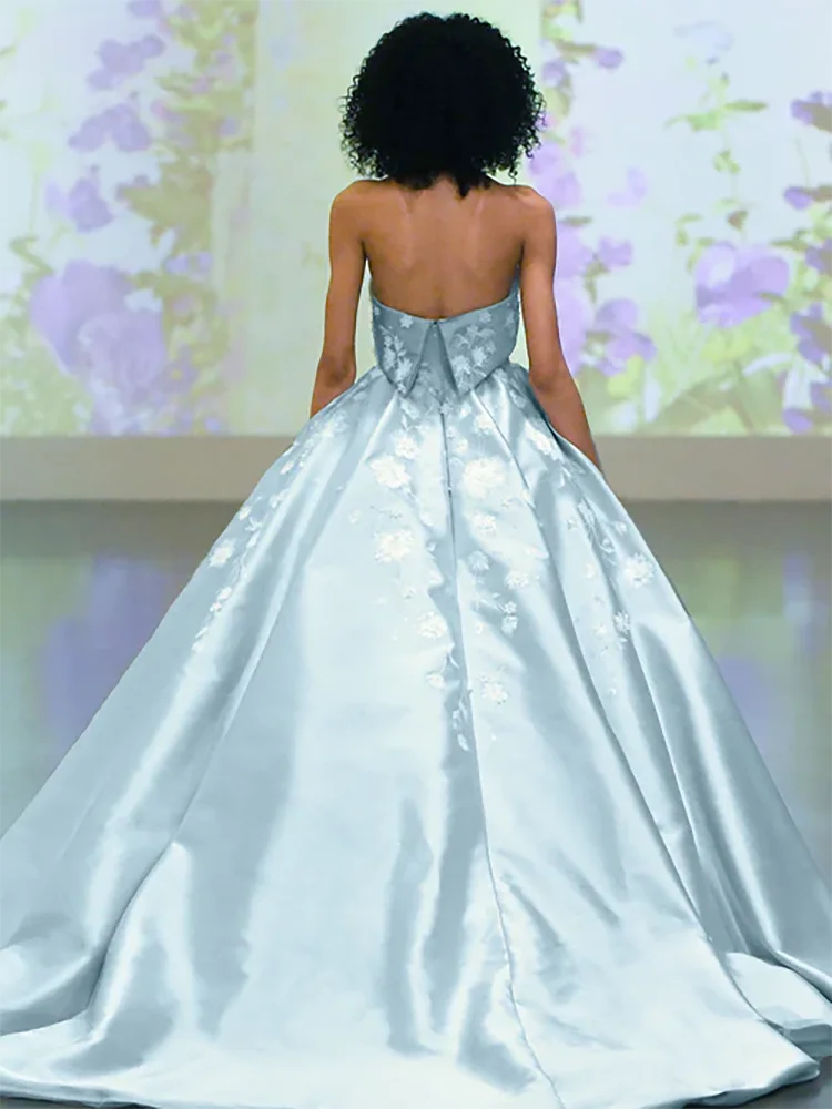 Clássico sem alças floral sem mangas vestido de baile formal vestidos de noite festa de aniversário vestidos de baile personalizados