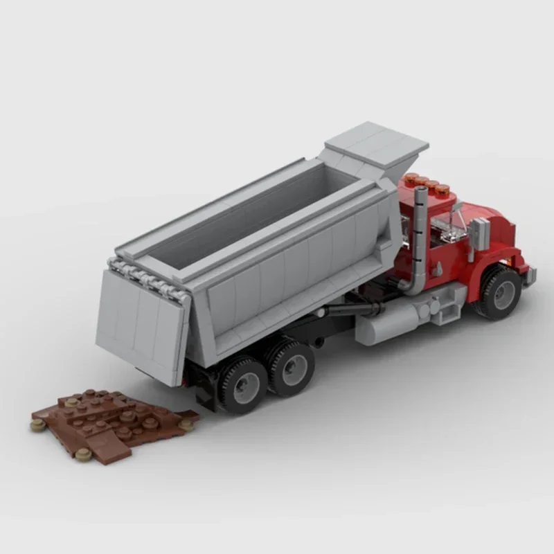 Modèle de véhicule de transport urbain, briques de construction MOC, camion à benne basculante, blocs modulaires technologiques, jouets de Noël, ensembles de bricolage, assemblage, cadeau