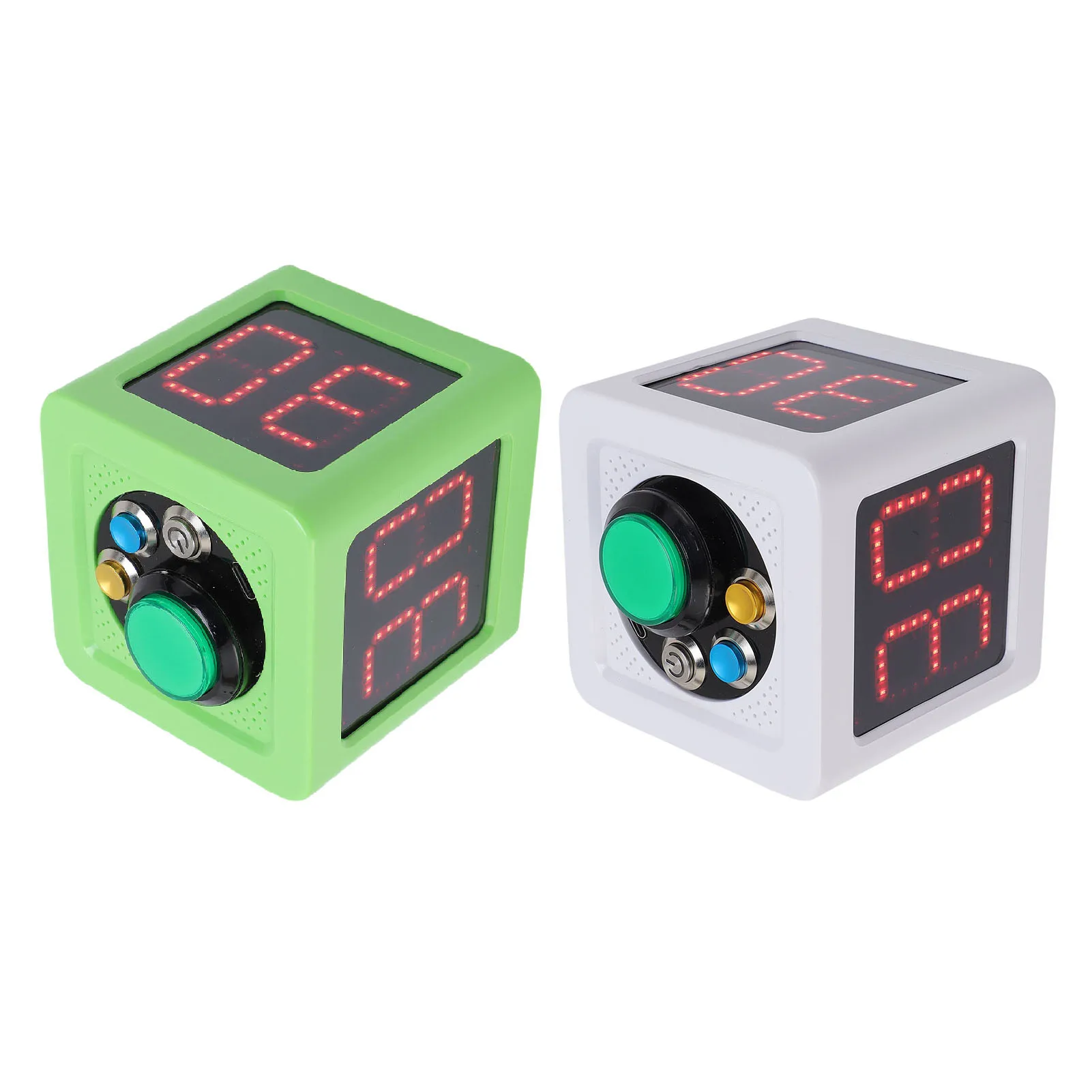 

4 Sides Cube Timer Batteries Operated Accurate Seconds Countdown Timer for Chess Poker Race Poker Countdown Timer