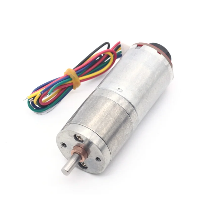 AOLONG JGA25-370B 12V 25mm 8.6-977RPM Diameter Micro DC Encoder Motor All Metal Gear