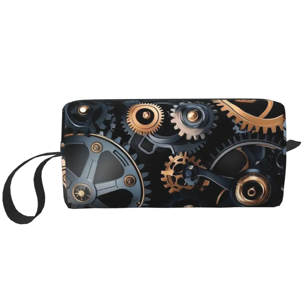 Mechanical Machine Gears Steampunk Style Pencil Case Pen Box Pencil Bag Stationery Supplies Travel Women Organizer Pouch