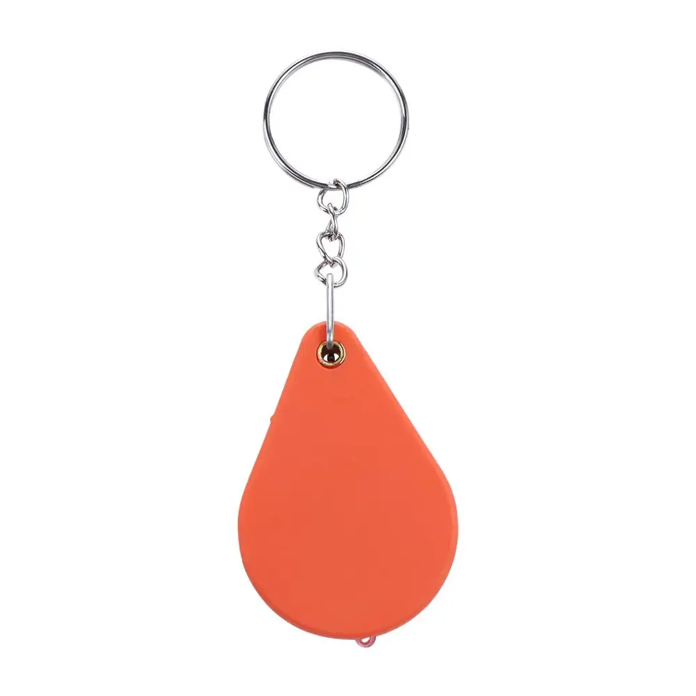 Durable Handheld Key Ring Keychain Glass Loupe Magnifier with Key Chain Folding Magnifier Microscope Magnifying Glass