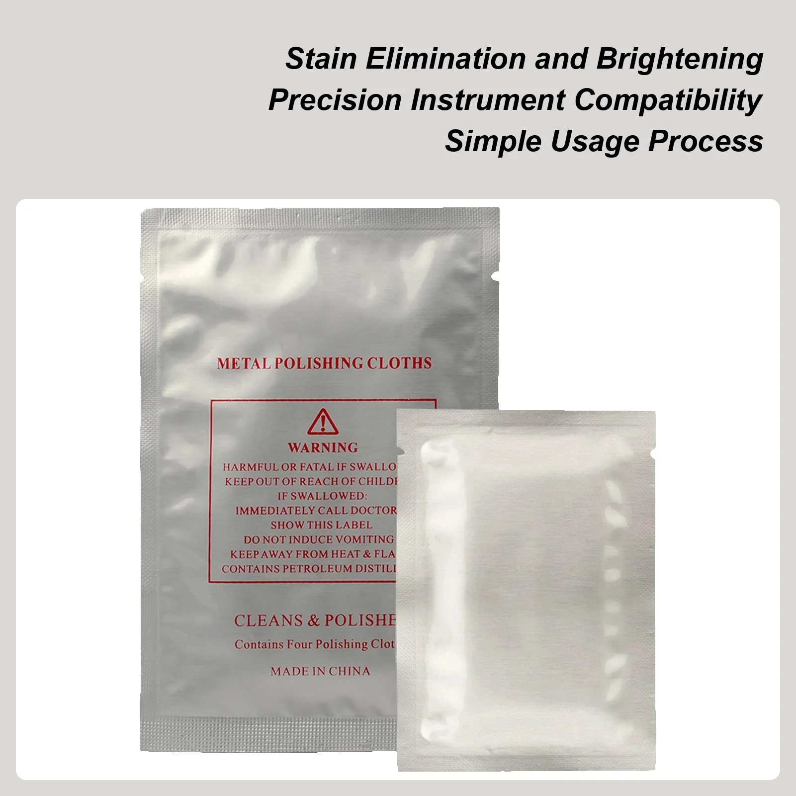 

Gold Polishing Cloth 4 Pieces Silver Jewelry Cloth Anti-Tarnish Watch Scratch Repair Wipes for Deoxidation Refurbishment Ring