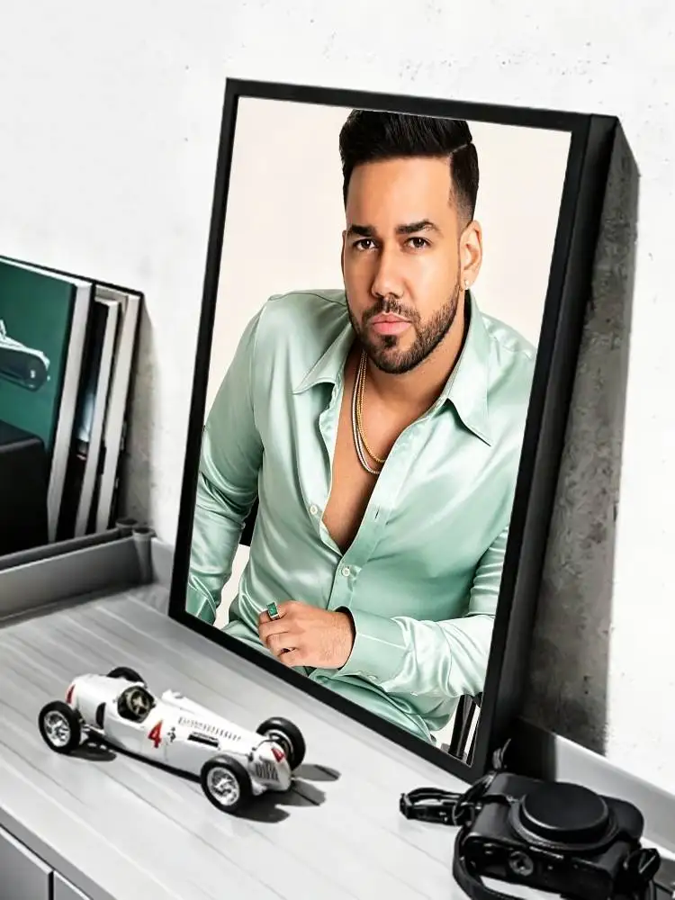 UsLatinArtist-Romeo S-Santos   Poster HD Self Adhesive Waterproof Wall Art Ideal for Home Office Dorm Gift