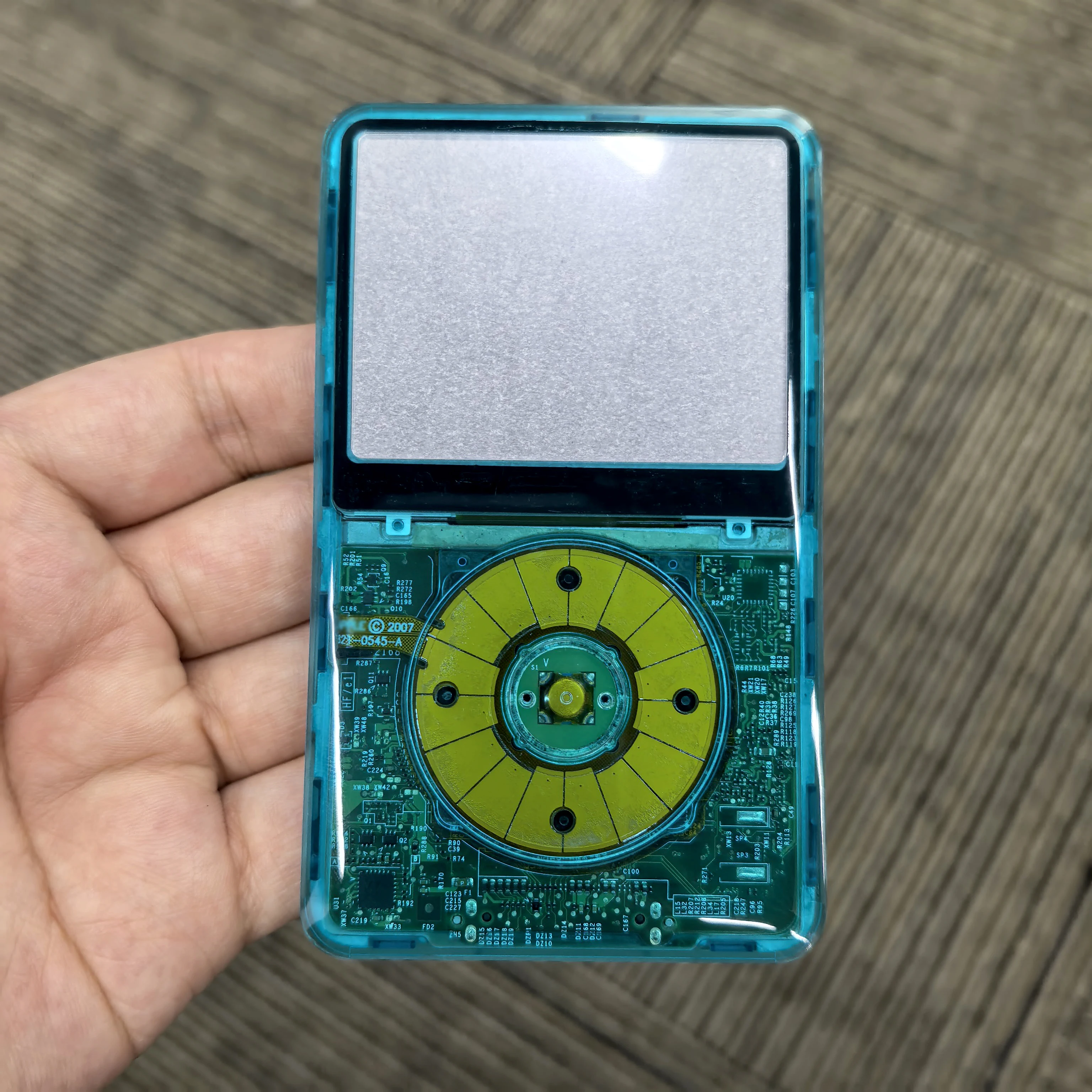 Kleurrijke transparante frontplaat behuizing case cover voor iPod Classic 6e 7e generatie, met Click Wheel & Button 80/120/160GB A1238