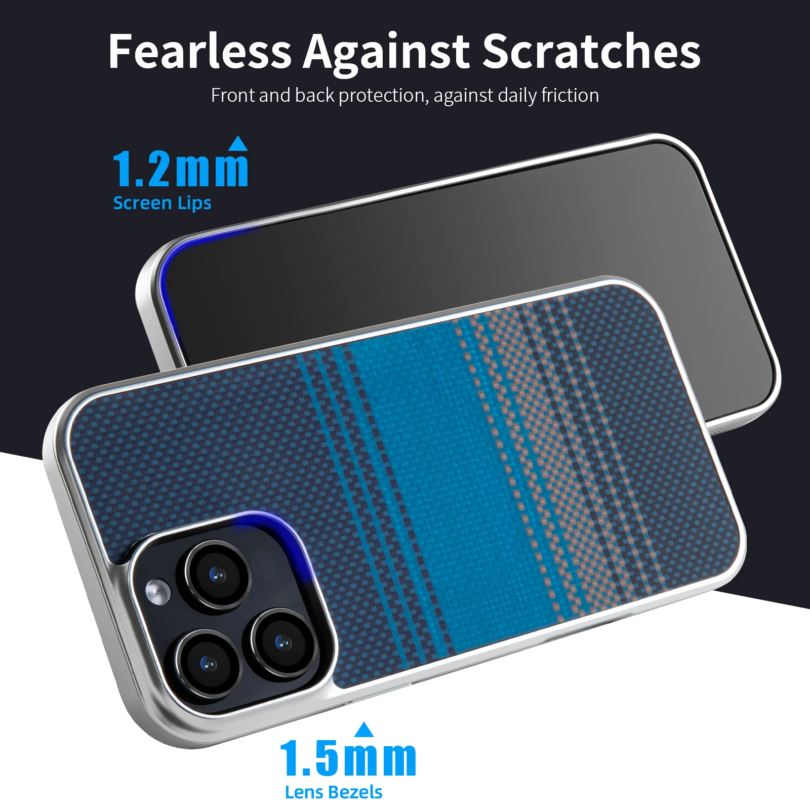 

Чехол для iPhone 12 13 14 16 Plus Pro Pro Max из углеродного волокна с магнитным креплением, глянцевый, ударопрочный, с серебряной рамкой