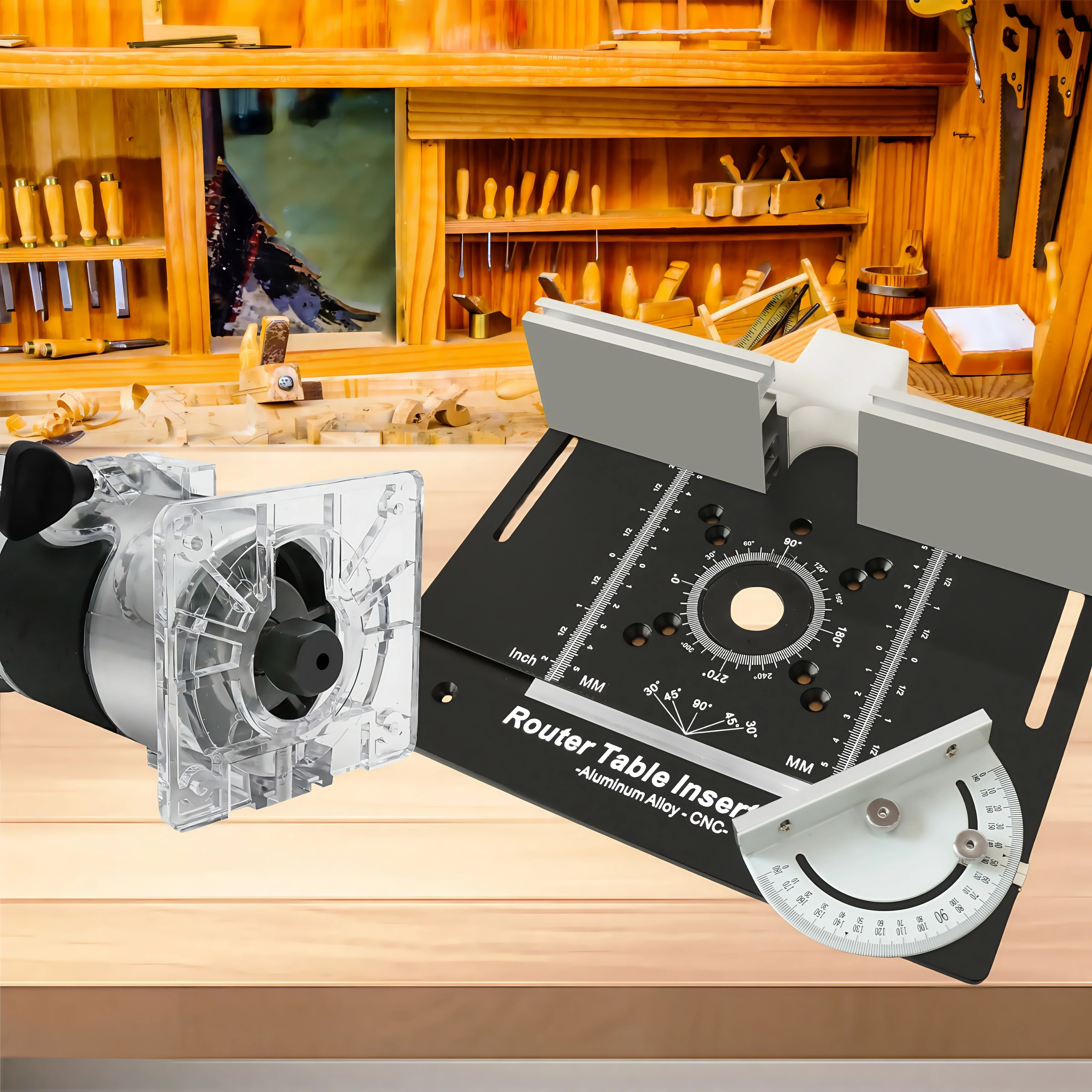 

Алюминиевый фрезерный стол, метрическая и дюймовая вставная пластина с скобями, откидная пластина для забора и комбинированный набор основания фрезы, для верстаков, триммеров