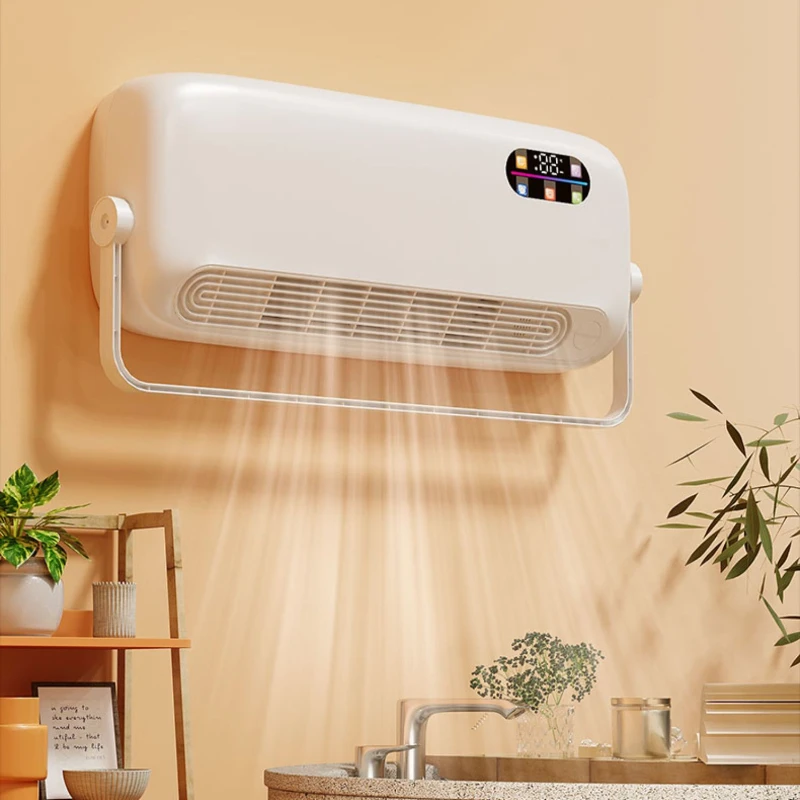 Air Conditioner Fan Air Cooler Home Wall-Mounted Mute Mobile Thermantidote Small Cold and Warm Dual-Use Ventilador Portátil