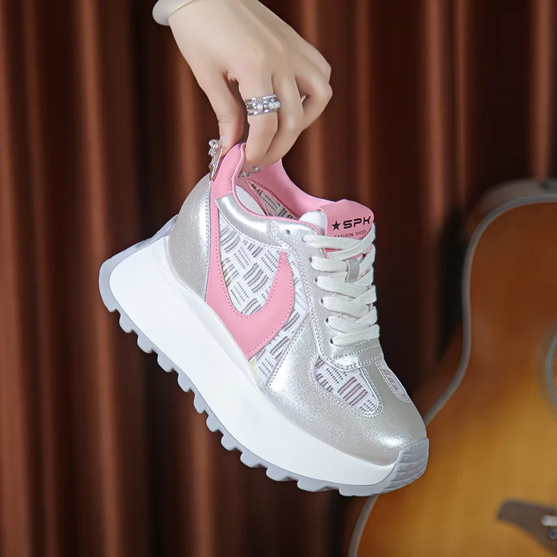 hkdq-sneakers-con-plateau-da-donna-punta-rotonda-tomaia-effetto-metallico-allacciatura-calzature-casual-alla-moda-per-uso-quotidiano-e-passeggio