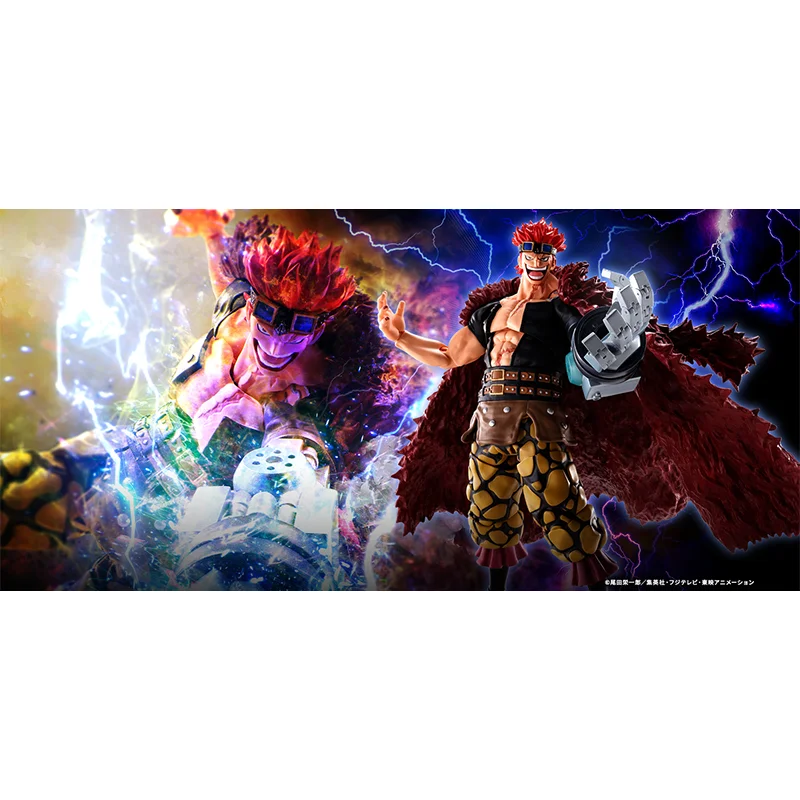 Original BANDAI S.H.Figuarts SHF Eustass Kid One Piece The Raid On Onigashima In Stock Anime Action Collection Figures Model Toy