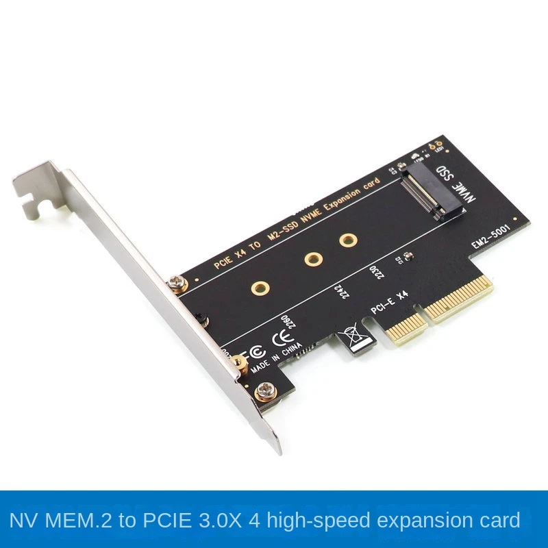 Carte adaptateur Socket M Key M.2 NVMe SSD vers PCIe, PCI Express 3.0x4, taille 2230, 2242, 2260, 2280, Full Speed Riser