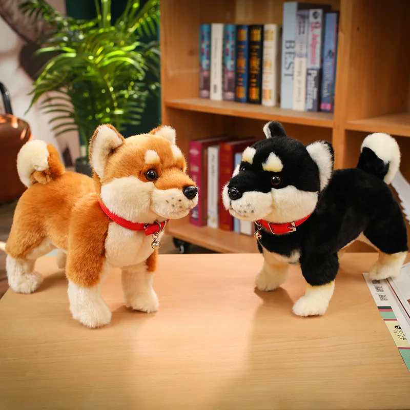 Cute Sitting Akita Dog Plush Brown With Soft Fur And Round Body Kawaii Stuffed Japanese Puppy Cuddle Charming Gentle
